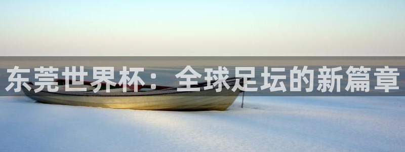 2026年足球世界杯赛程时间表：东莞世界杯：全球足坛的新篇章